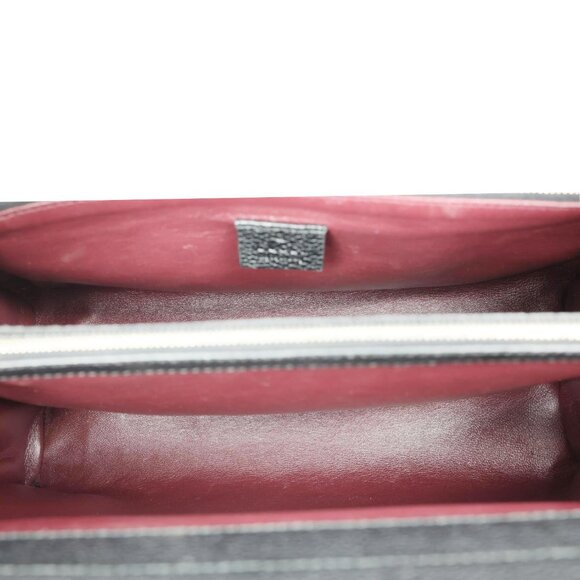 Gucci  Zumi Medium Leather Top Handle Shoulder Bag Black 564714 - Picture 10 of 12